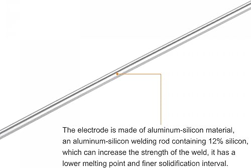Miniatura 9 de uxcell Varillas de soldadura de aluminio, alambre de soldadura de silicona de aluminio, herramienta de reparación multiusos de 116 x 12.99 pulgadas,