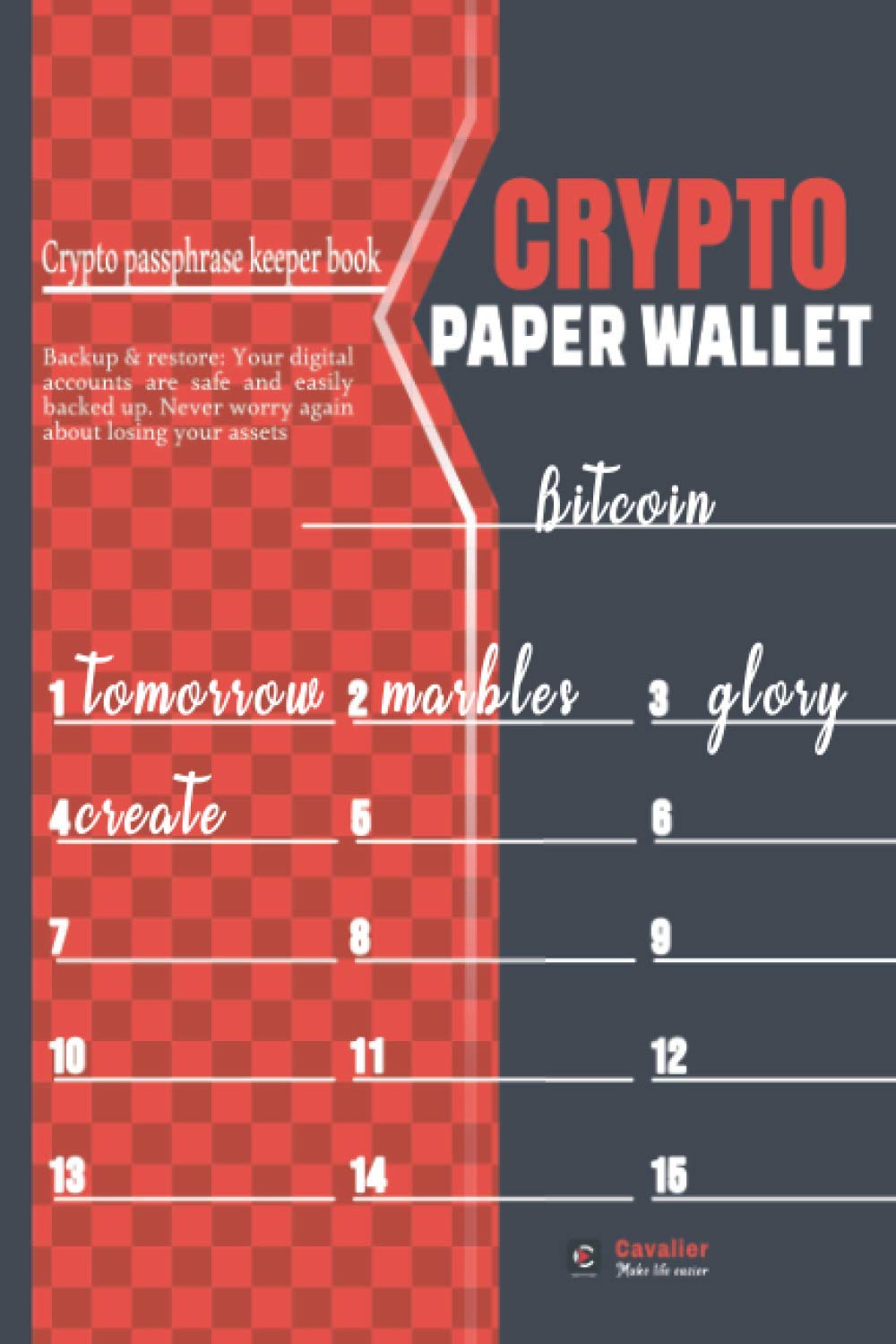 Crypto Paper Wallet 24 Pages Wallet Recovery Sheets For Writing |  Desertcart Seychelles