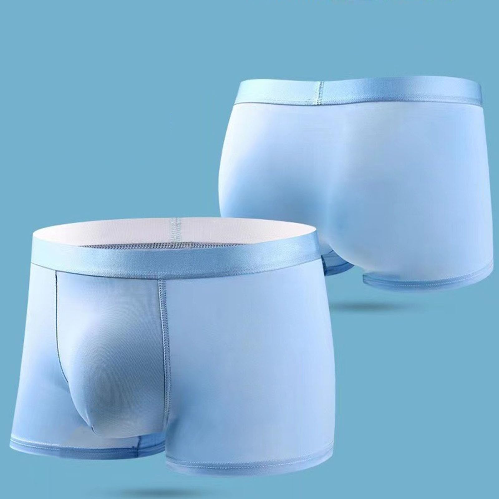 Générique sous-vêtements rafraîchissants pour Hommes, Boxers Taille Basse sans Coutures et Respirants, Boxers Ultra-Fins et Extensibles