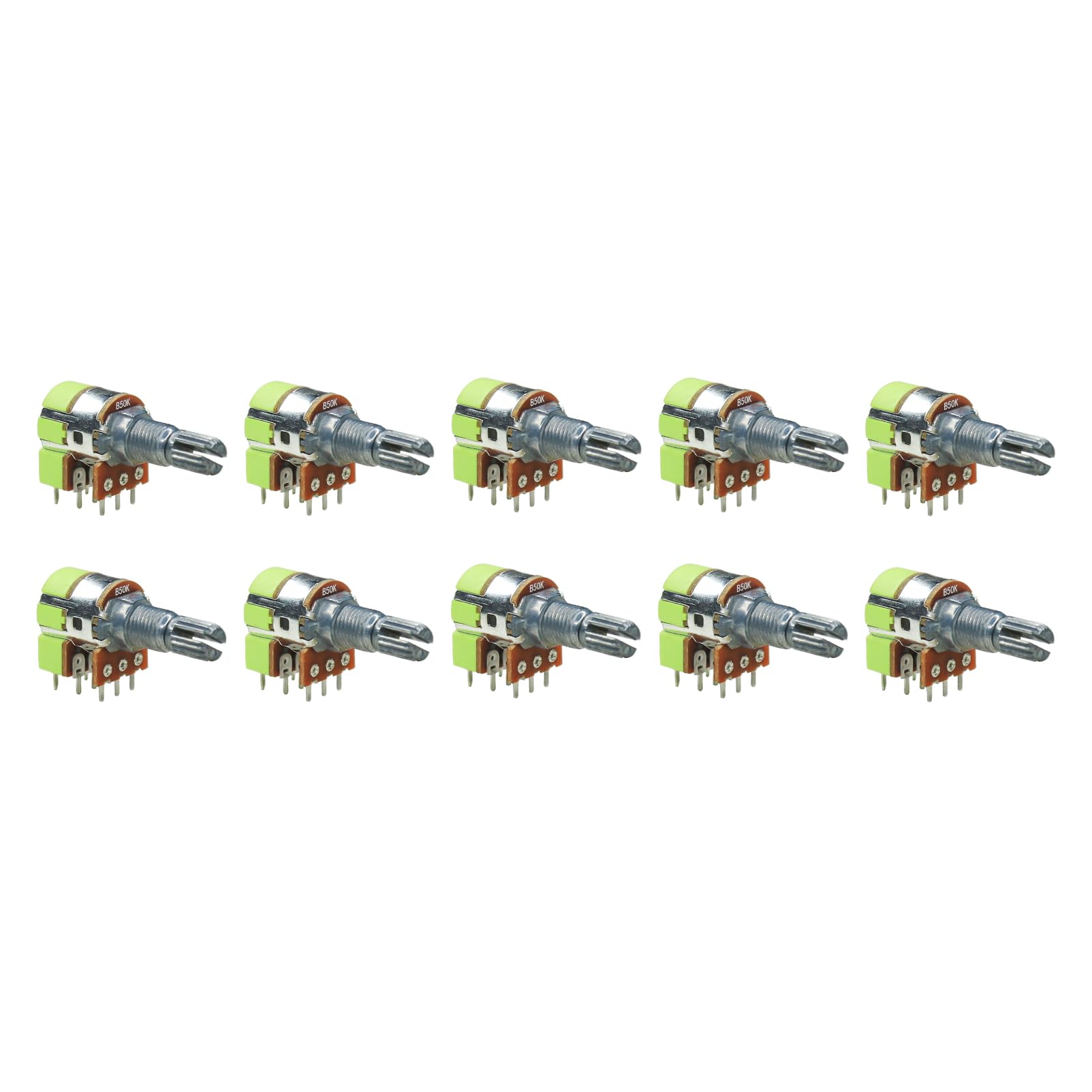 Electronic Spices 50K Ohm Dual Linear Taper Volume Control Potentiometer Switch 8-pin Pack of 20-image-27