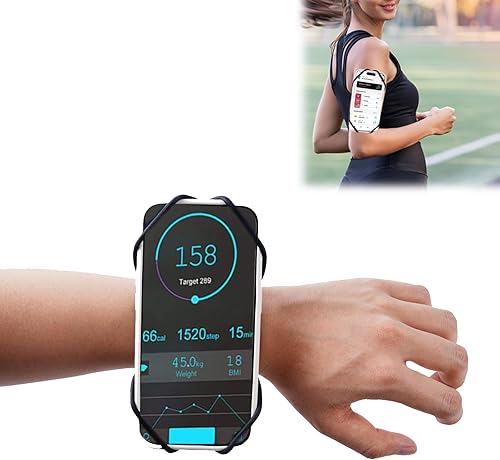 Soporte de teléfono para correr, rotación de 360 y brazalete deportivo desmontable, banda de brazo para correr, se adapta a teléfonos de 4 a 6.5