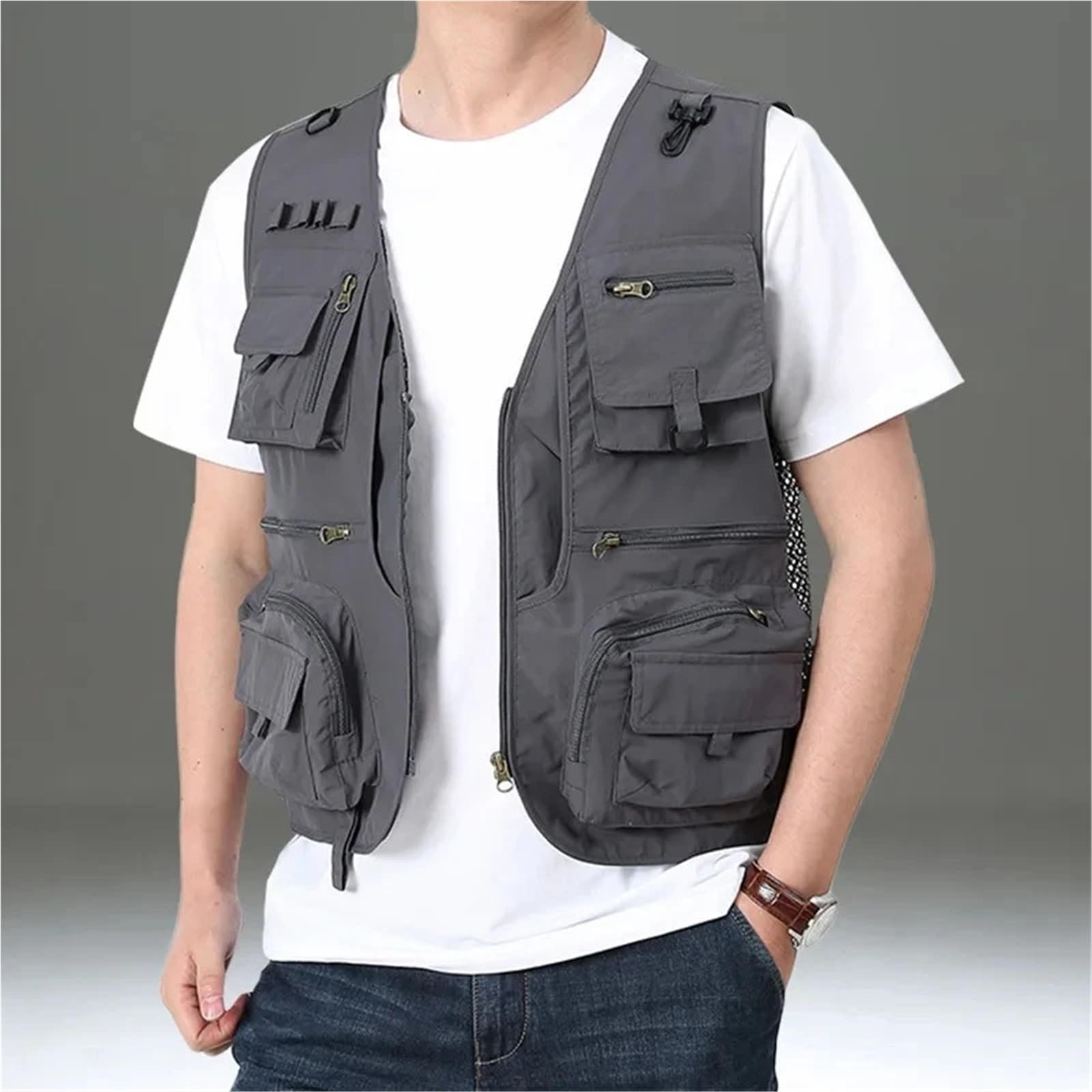 Gilet Porte-Outils Gilet de randonnée d'été multi-poches