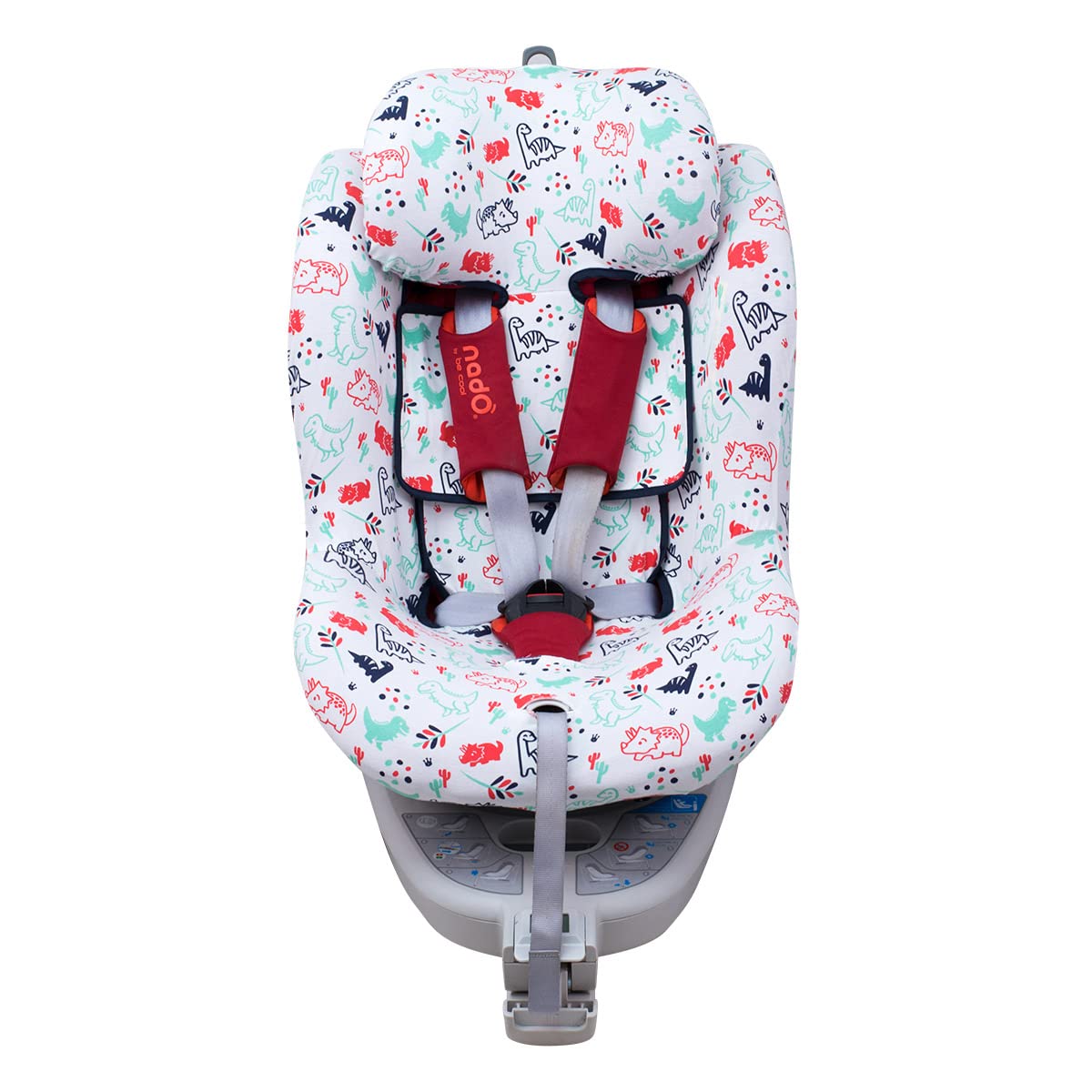 JYOKO KIDS Rivestimento per seggiolino auto in cotone compatibile con Be Cool Nado O3, Chicco 2 Easy (DINO PARTY)