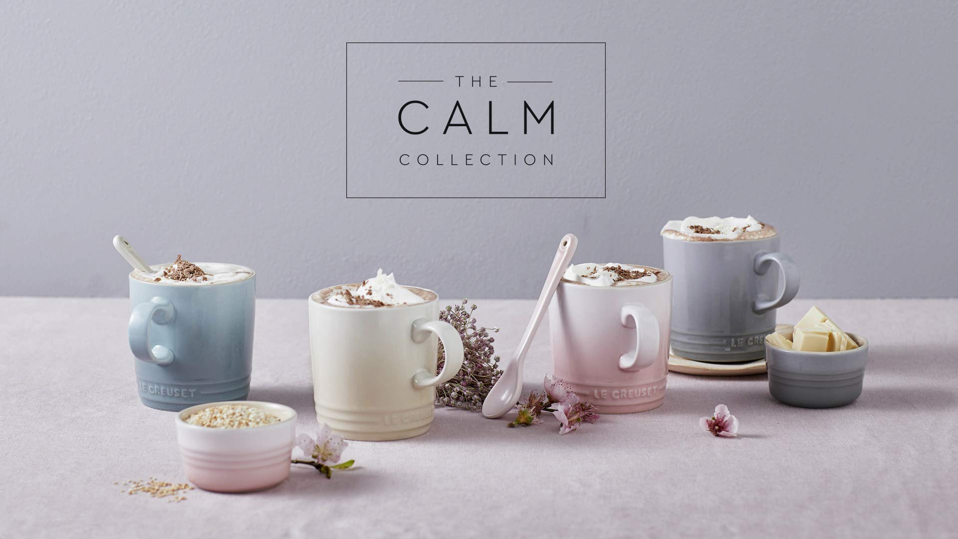 食器 LE CREUSET THE CALM COLLECTION Set de 4 Colheres Calm Collection, Cerâmica, Le Creuset | Amazon