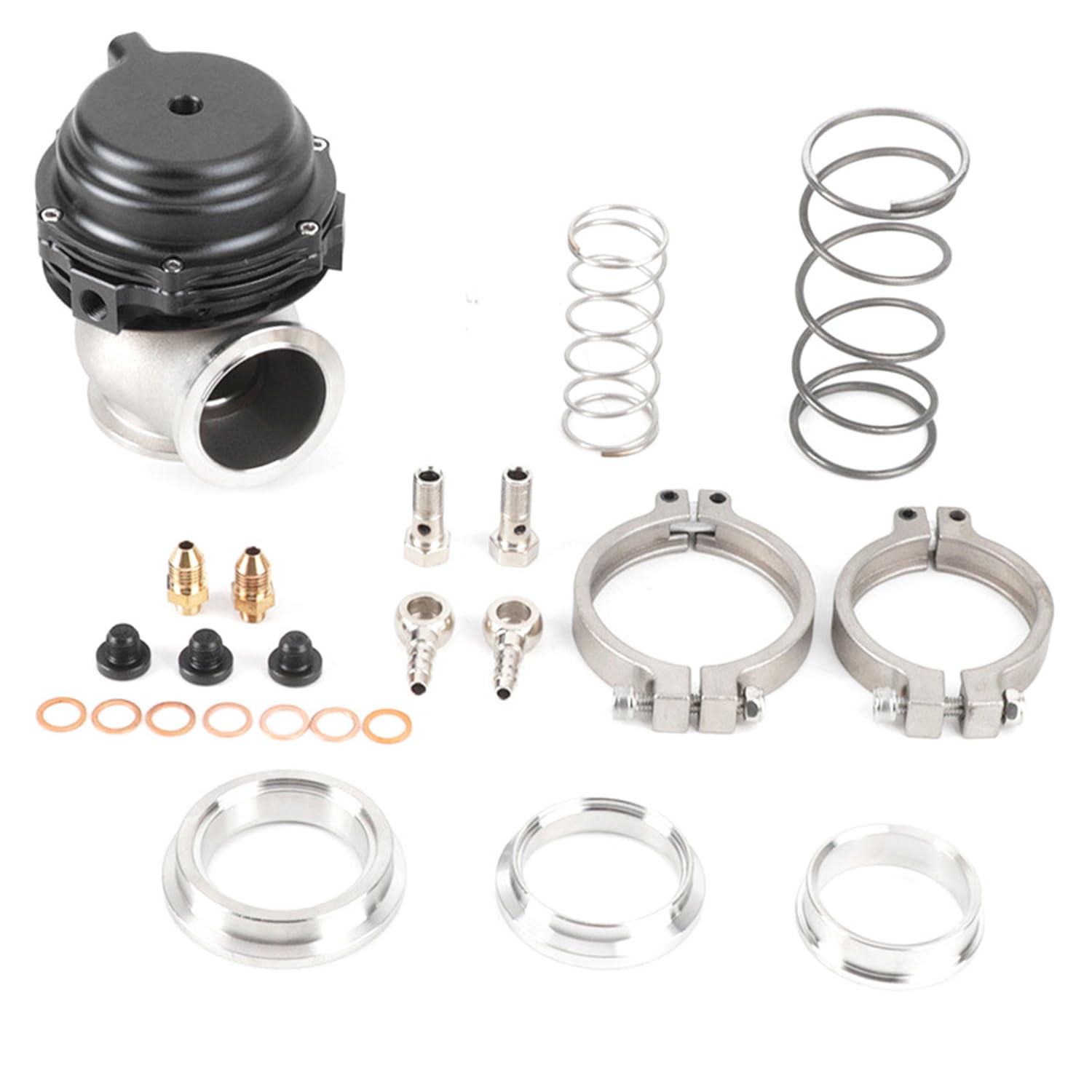 ZumuraAuto 1set 44mm Black External Cooled Turbo External Suitable for Universal Turbos
