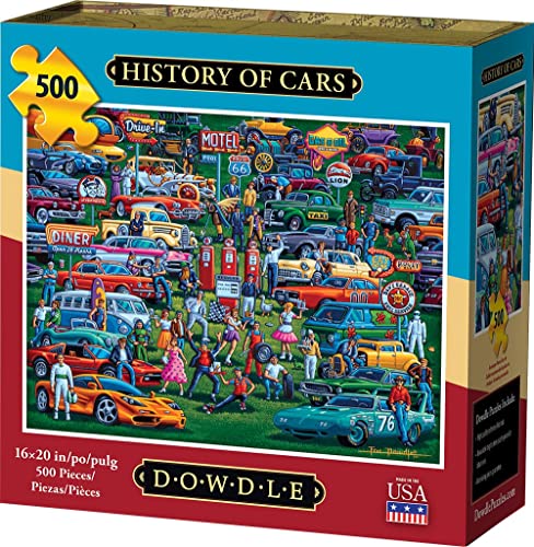 Dowdle Rompecabezas, Historia de Coches, 500 piezas | Cada rompecabezas tiene una historia colorida, piezas de ajuste preciso miniatura 1