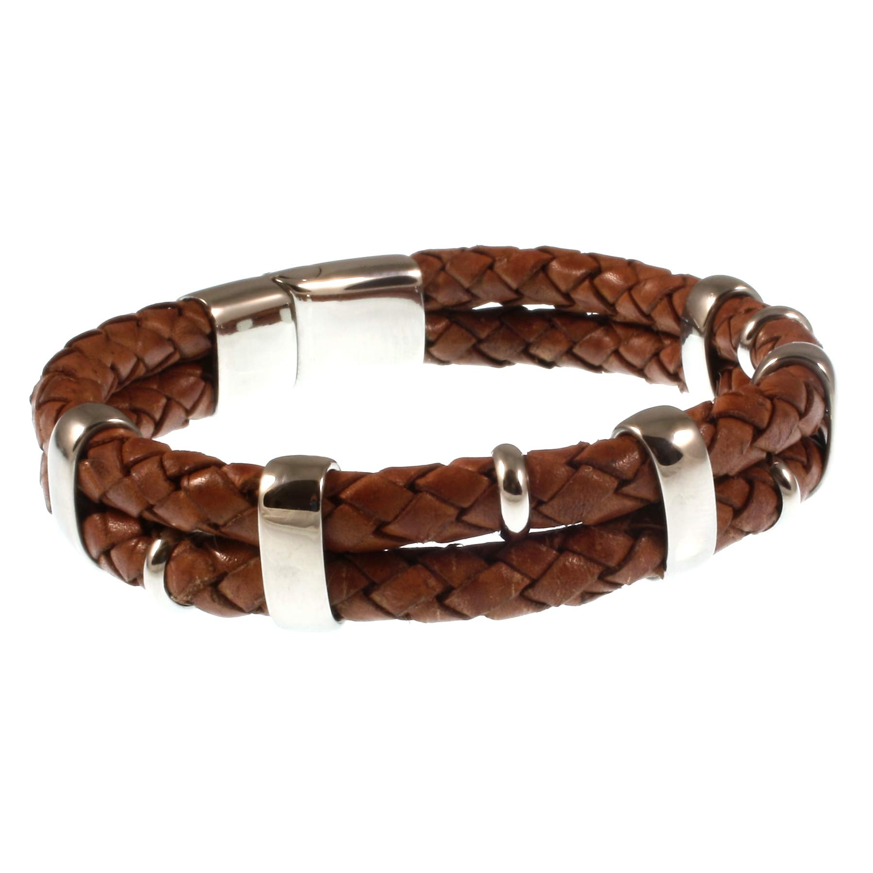 Echt Leder-Armband AFRICA F Cognac Männer Herren