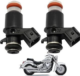 FZJDSD 1571014G00 2Pcs Fuel Injectors Spray Nozzles Compatible with Suzuki Boulevard M50 C50 C90 M90 2005-2009, For Intruder Volusia 800 2001-2004 Replace 15710-14G00 16450-PLD-003