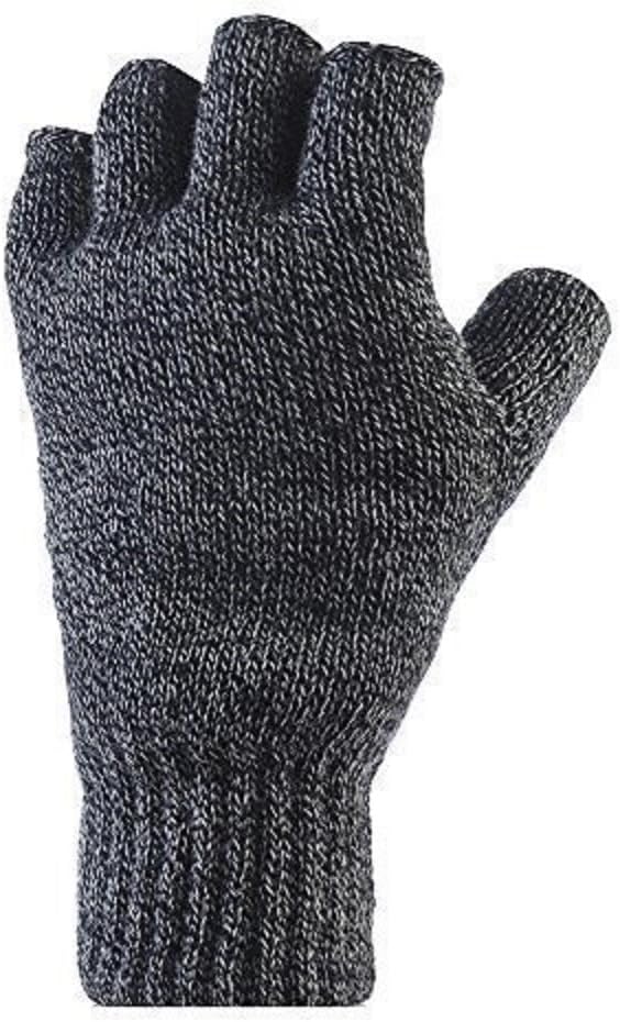 HEAT HOLDERSMens Heatweaver Thermal Winter Warm Fingerless Gloves TOG 2.3