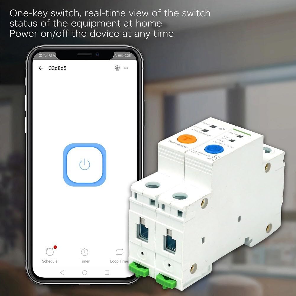 per interruttore Smart WiFi 2P 63A Din Rail Controllo Vocale(63A)