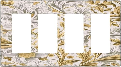 Vista 66 de Decorativo Arte Interruptor de Luz Cubiertas de Pintura al óleo Estilo Flores Placa de Pared de Interruptor de Interruptor Decorativo Placa