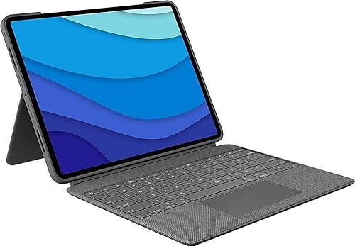 Logitech Combo Touch iPad Pro 12.9 pulgadas (5ª, 6ª generación - 2021, 2022) Funda con teclado - Diseño Oxford Gray USA