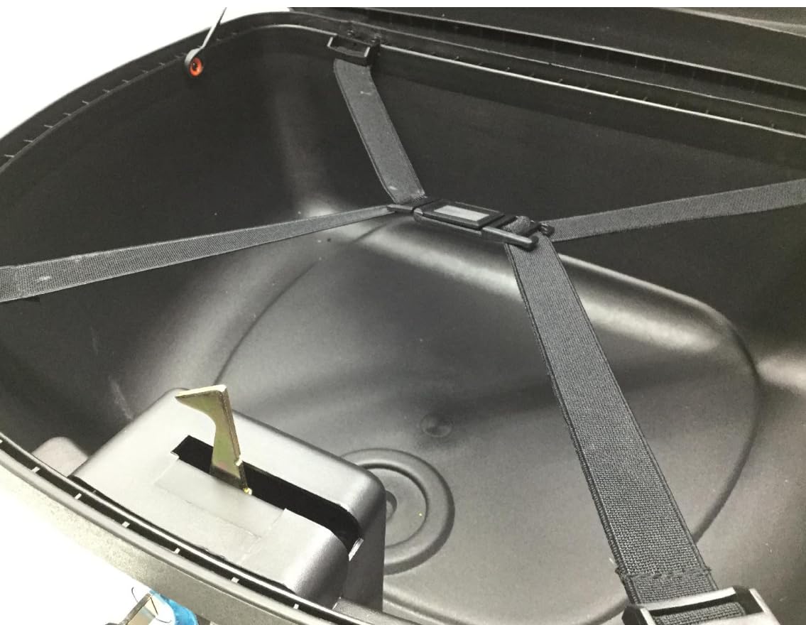 Generico S-Line - Bauletto 42L Nero Opaco/Carbonio 40x49x31cm Piastra, Schienalino e Maniglia