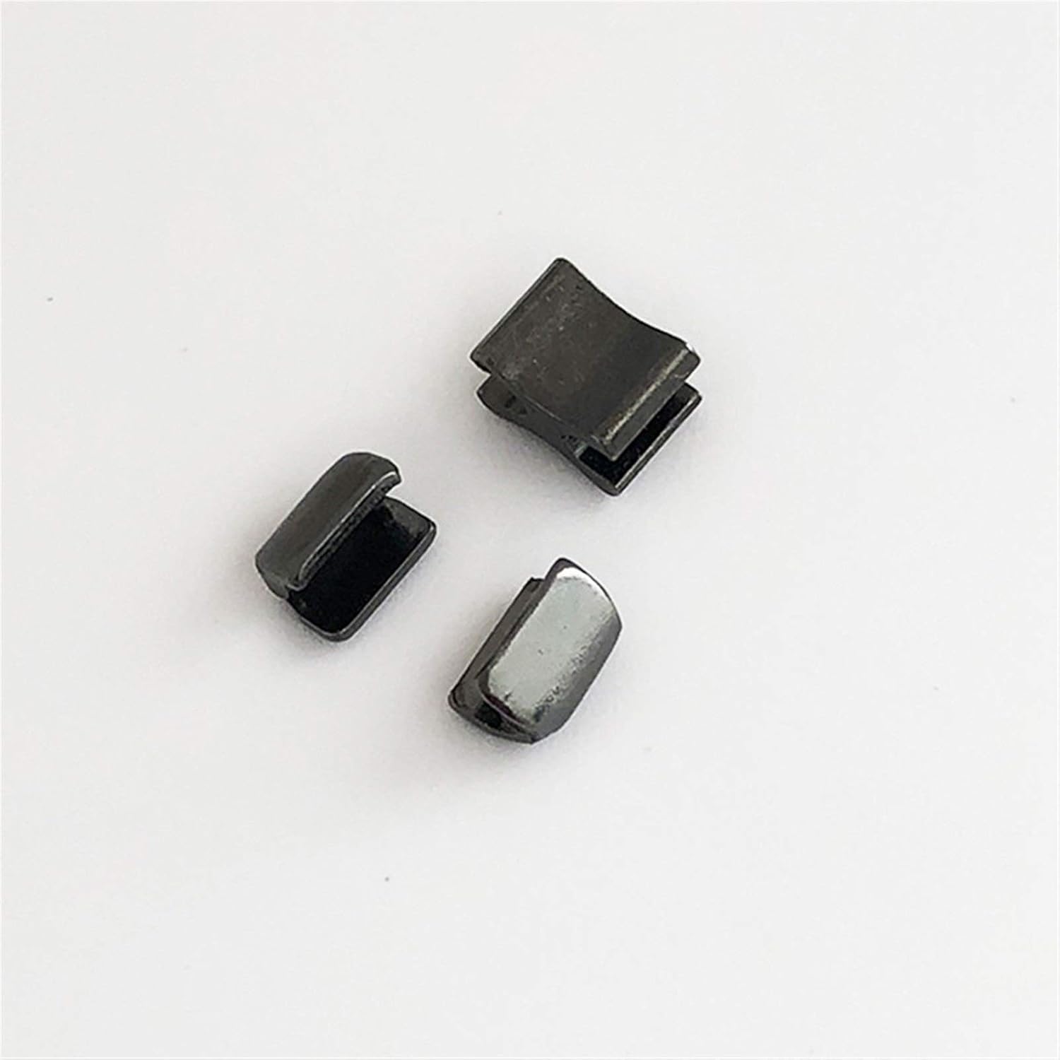Zippers Nylon Zipper 20/50sets Metal Zipper Stopper,Upper Stop Tail Clip Buckle Zip(Gunblack)