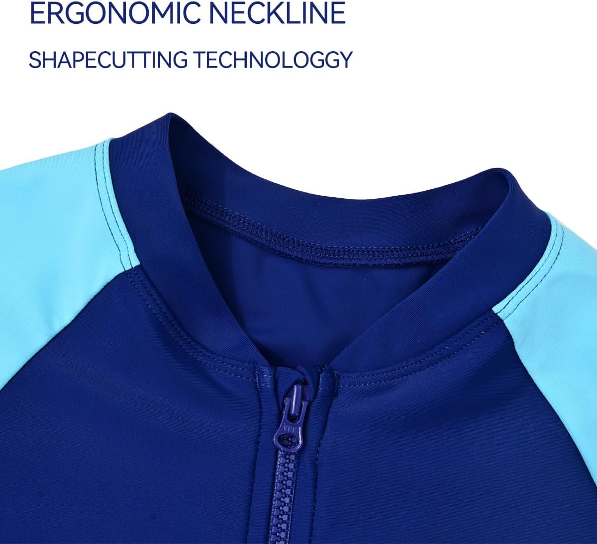 karrack Girls and Boys One Piece Rash Guard Swimsuit Kid Water Sport Short Swimsuit UPF 50+ Sun Protection Bathing Suits - Image 3