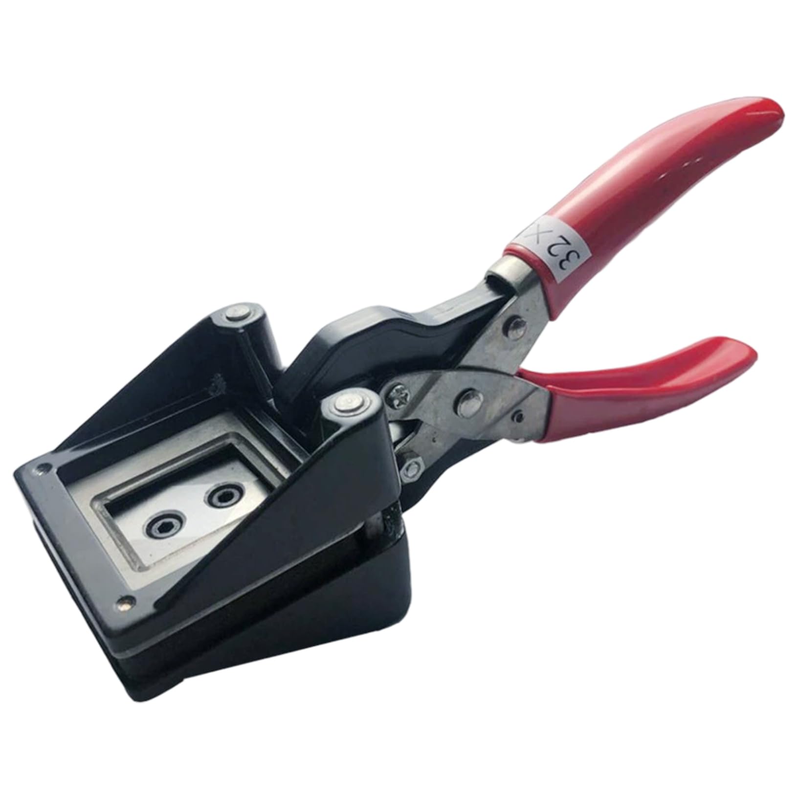 Cortador de fotos de mano de 32 x 25 mm con corte preciso Cortador de papel fotográfico portátil para pasaportes, licencias, tarjetas de identificación Imagen para fotos Troquel de pasaporte