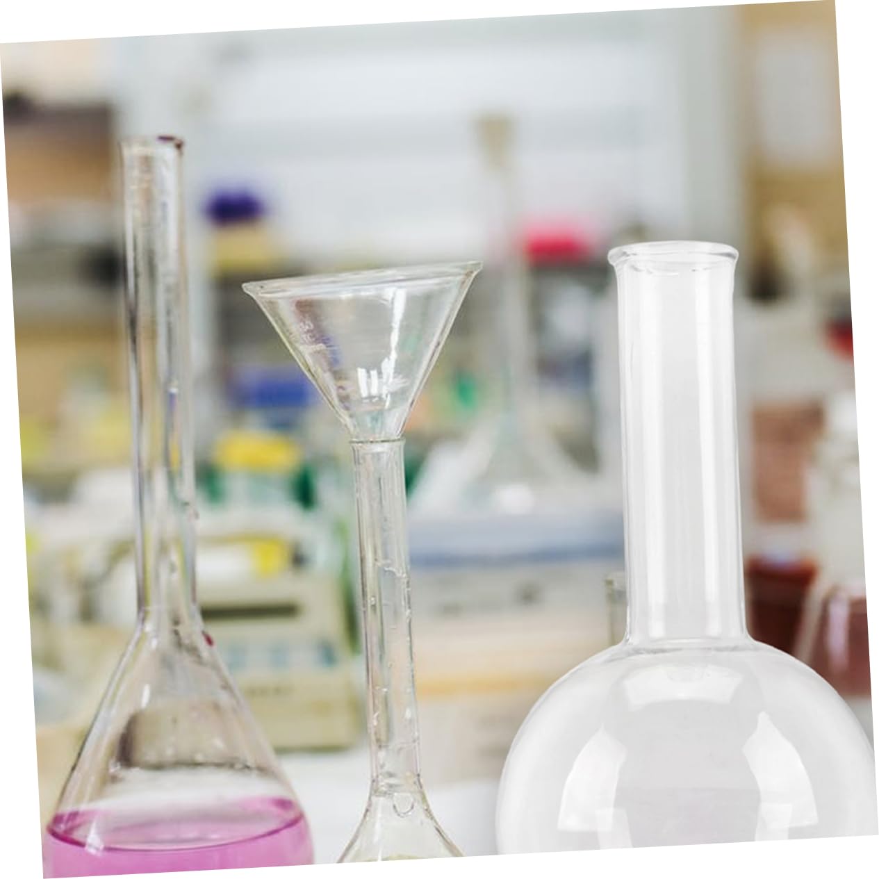 Set de 3 Matraces de Fondo Redondo de Vidrio 250ml para Laboratorio | Pared Uniforme, Calentamiento Muy Homogéneo, Uso en Química y Educación