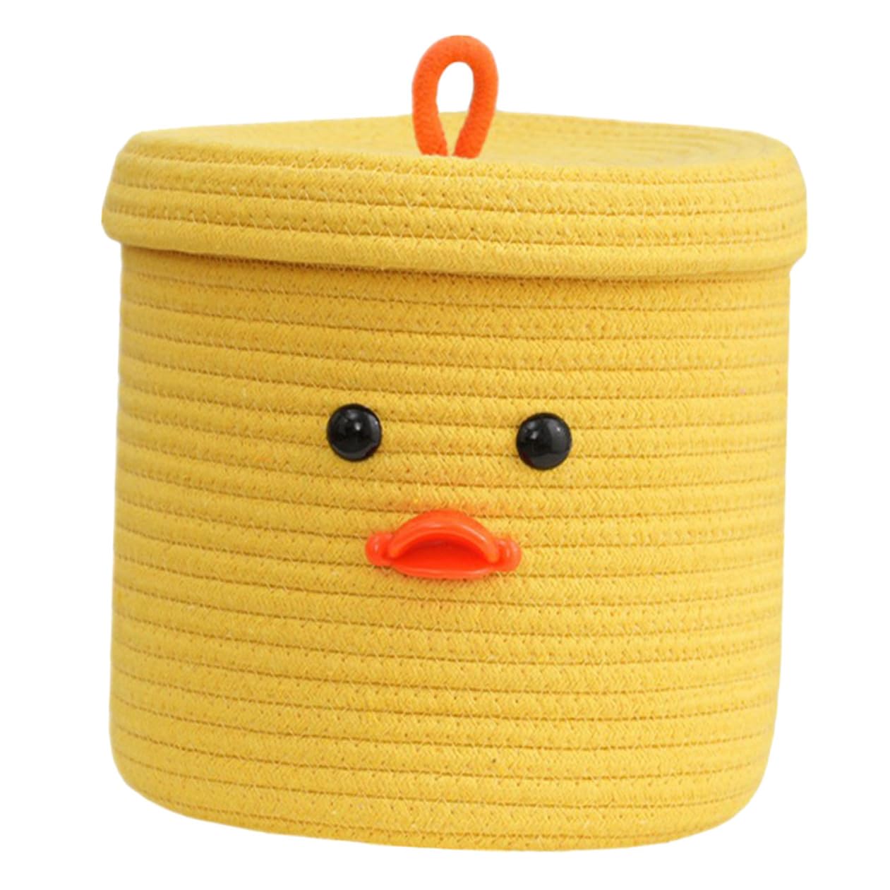 Panier de rangement délicat avec couvercle coton GARVALON canard
