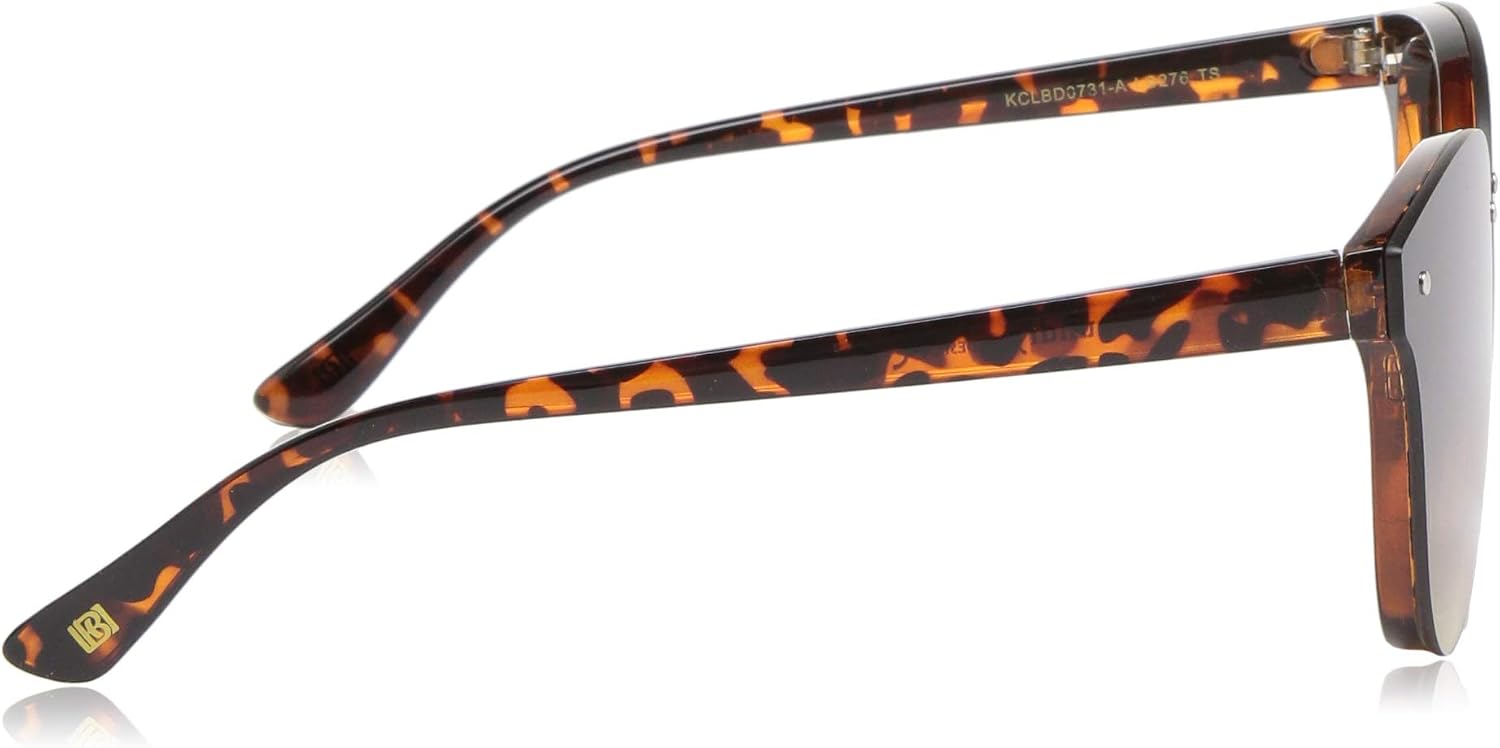 LAUNDRY BY SHELLI SEGAL Metal Temple Women's Round Sunglasses