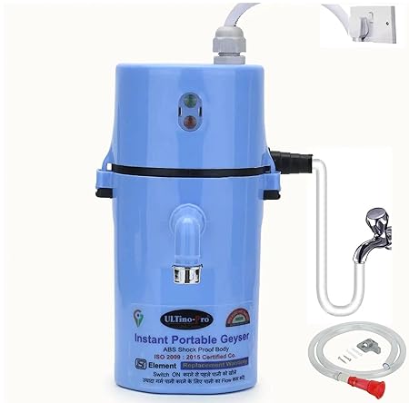 Buy UltinoPro Electric Portable 1.5 liters Geyser Auto Cut Off Portable Instant Mini wall Water ...