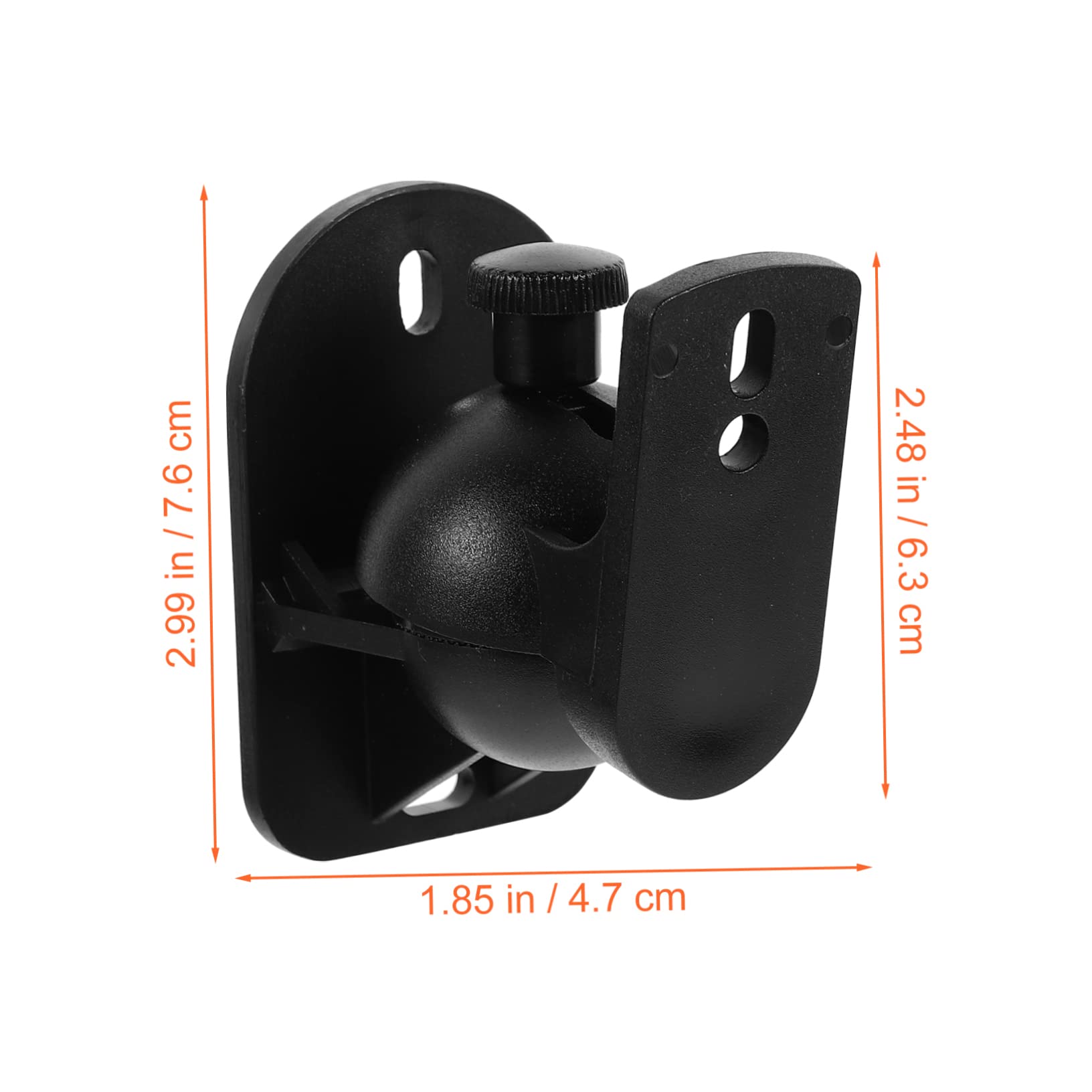 Support Mural pour Enceinte 6 Pièces en Abs Angle Réglable 20° et Construction Robuste pour Installation Audio Surround à Domicile
