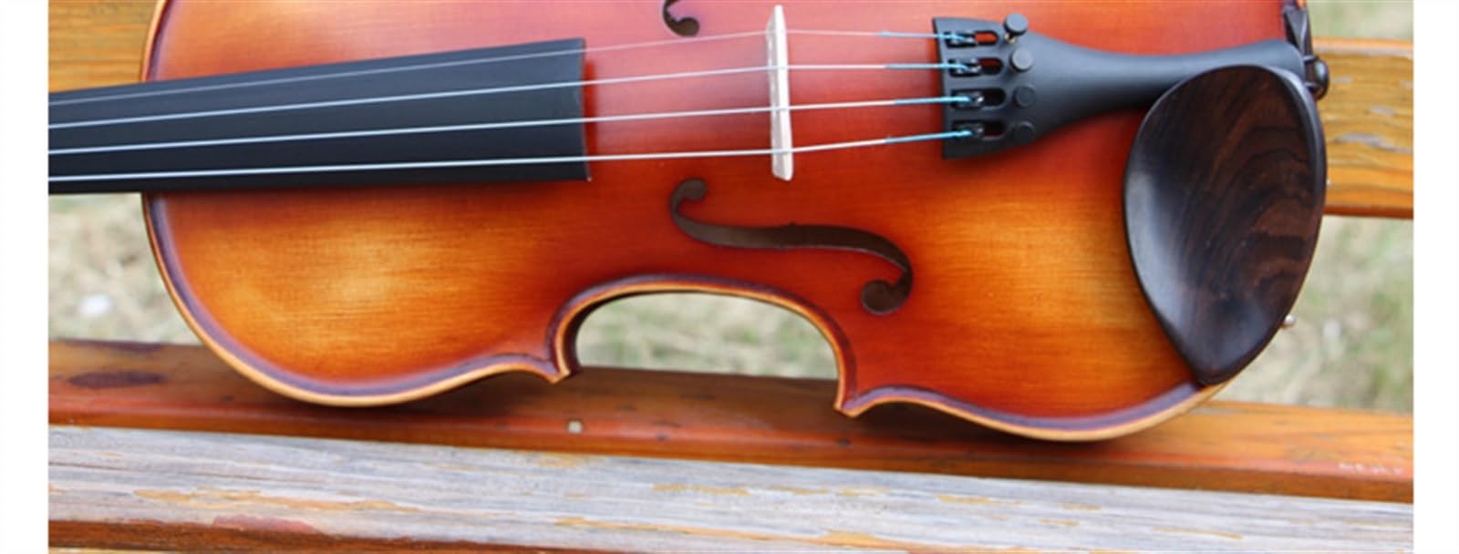 Geige Violine Im Englischen Stil Handgefertigt In Matter Vintage-Lackierung(1/2)