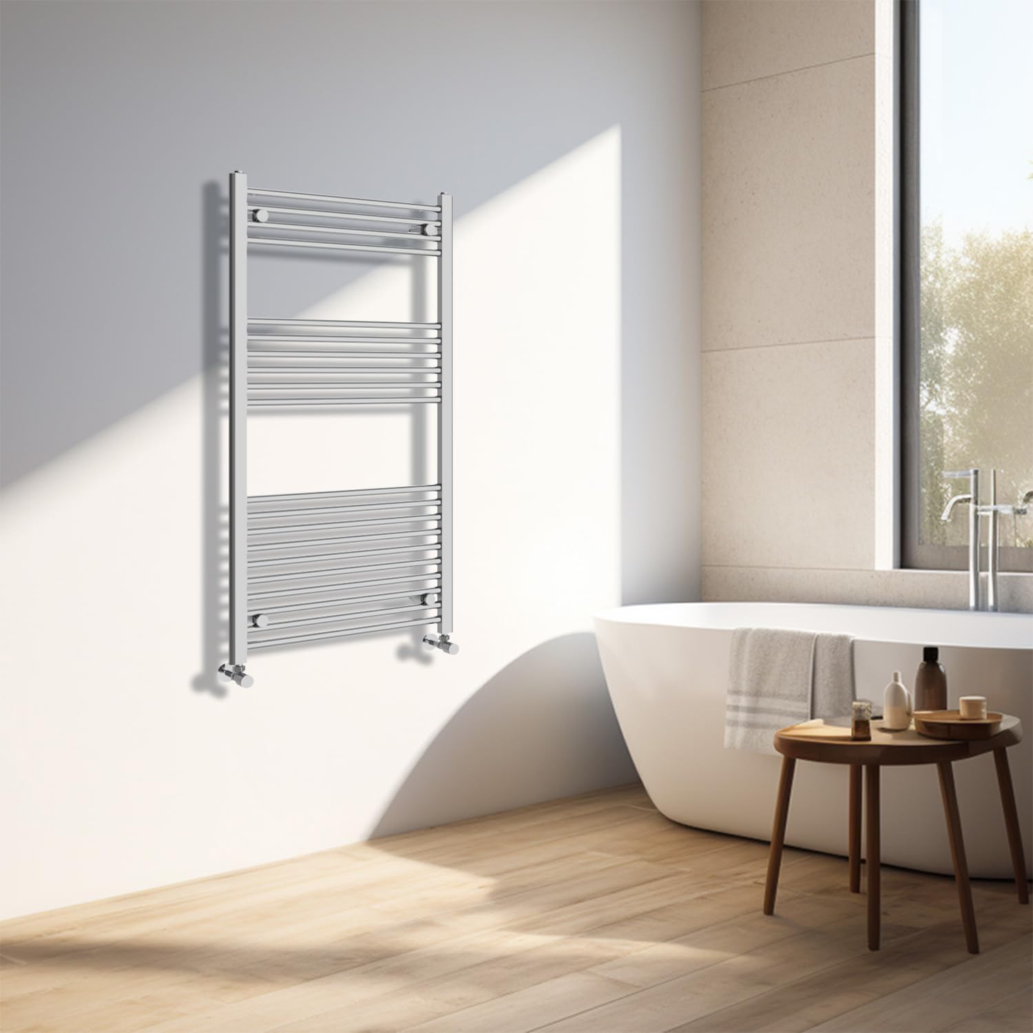 Radiador de baño para toallas cálidas al salir de la ducha diaria