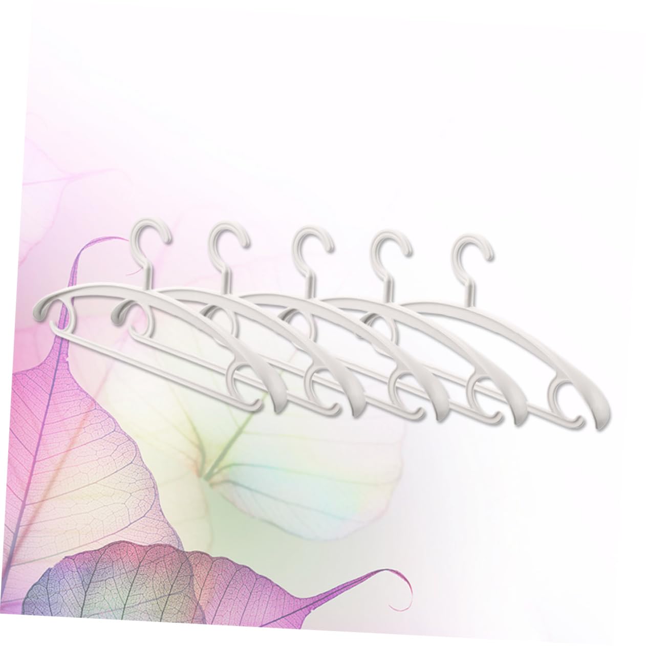 KOMBIUDA 5pcs Non-Slip Hangers Sweater Drying Rack Simple Clothes Hangers Coat Drying Hanger Childrens Hangers Travel Hanger Coat Hanger Broad Shoulder Hangers Pants Hanger No Hanger White
