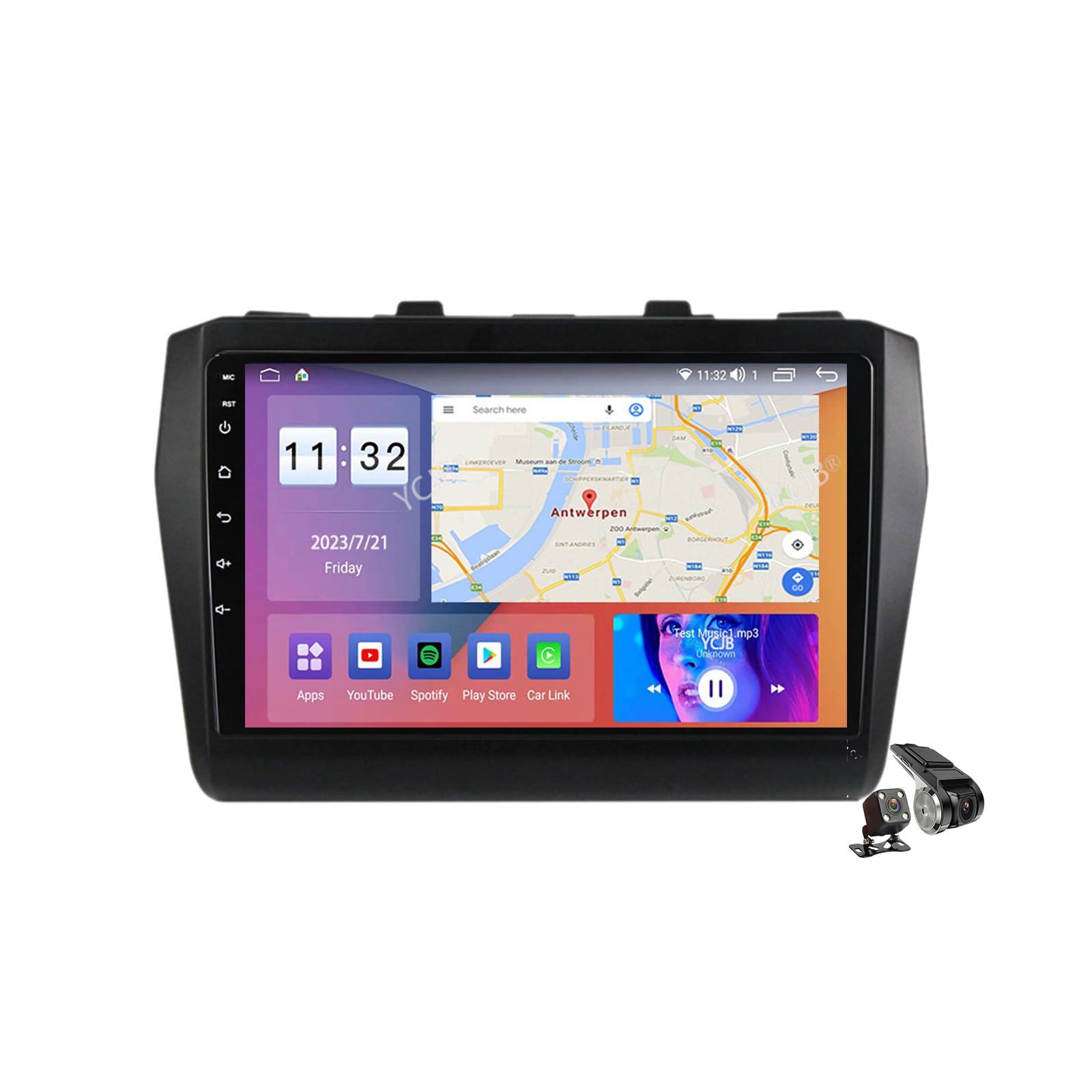 Amazon | DLYAXFG Android 12.0ラジオ2 Din車載ステレオ適用 Suzuki