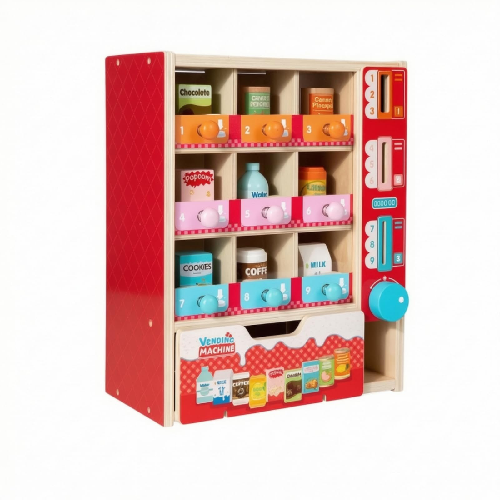 Qianly Distributeur Automatique Éducatif | Distributeur Pièces, Coloré, Machine Automatique, pr École Maternelle, Pits