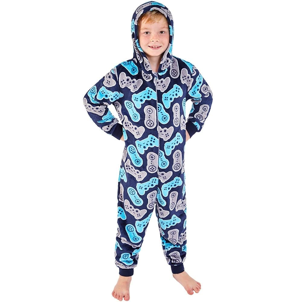 Bedlam Kids Fleece Onesie - Navy - 15 Years