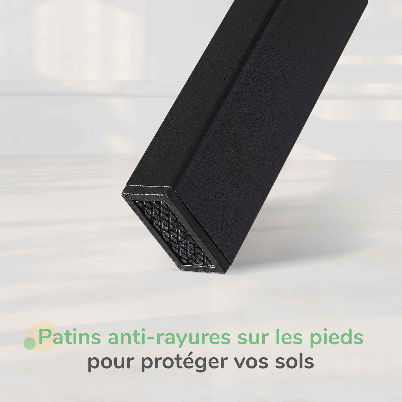 Novilla Cadre de lit Plateforme en métal pour Matelas de 140 x 190 cm, Hauteur de Rangement sous Le lit 30.5cm, Support à Lattes en Bois, Pas Besoin de sommier, Assemblage Facile, Noir