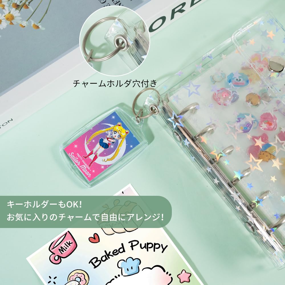 Amazon.co.jp: シール帳 a7 シール手帳 透明 6穴 クリア 女の子向け