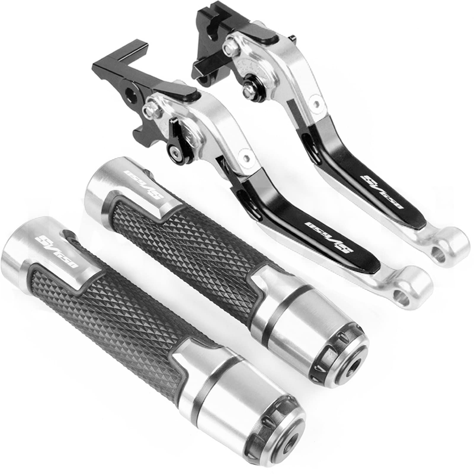 Dla Suzuki SV650 SV 650 1999 2000 2001 2003 2004 2005 2012 Motocykl Regulowana Dźwignia Hamulca Sprzęgło Kierownica Uchwyty (Color : 19)