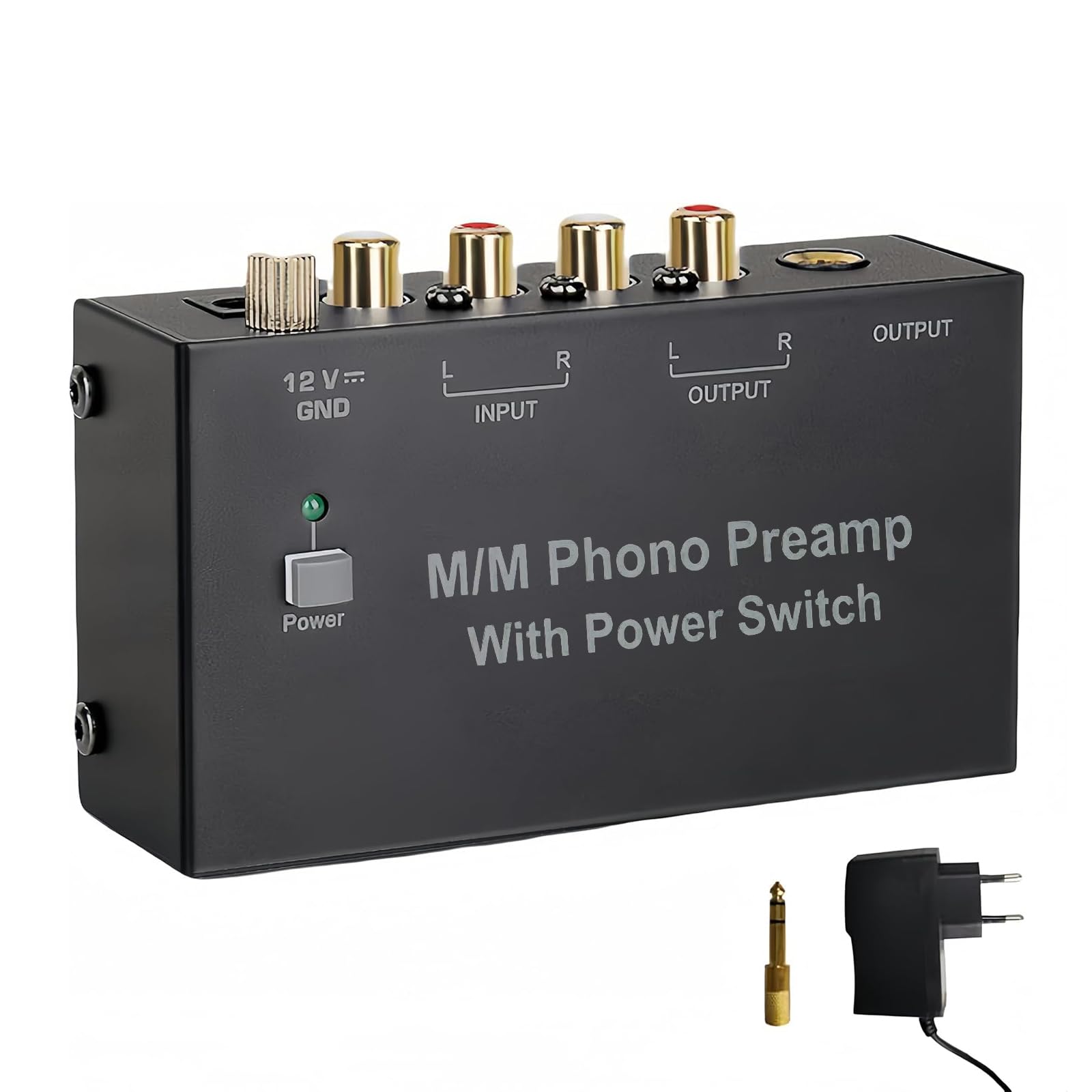 Magicbox Phono Vorverstärker Pro | RIAA-MM Vorverstärker mit 92dB SNR, RCA/TRS/Klinke & Plug-and-Play – Für Audio-Technica/Sony/Vintage