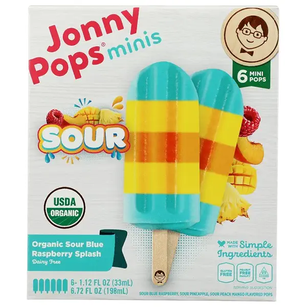 Jonnypops, Pops Punch Sour Electric Organic, 6.72 Ounce 1