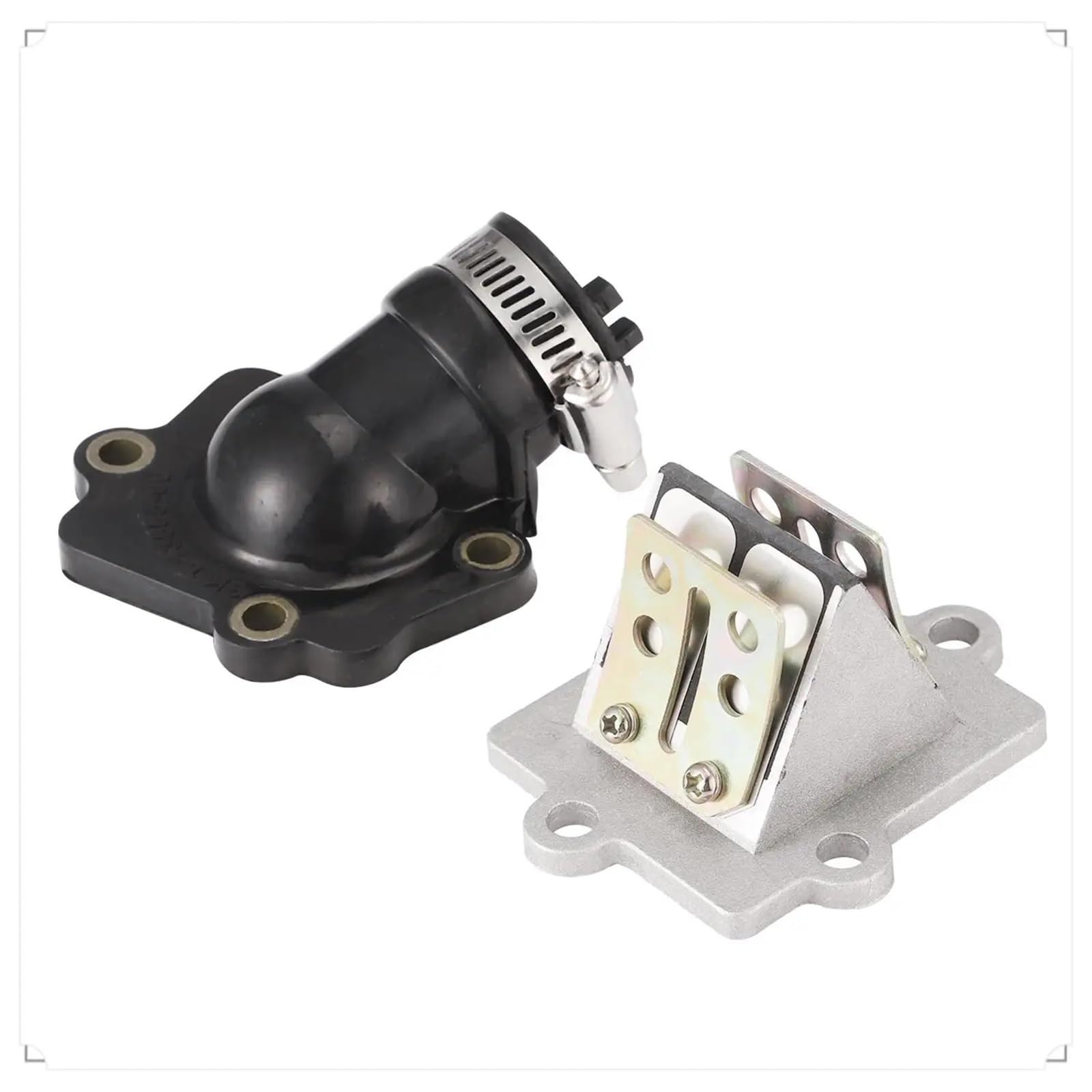 Conjunto válvula lengüeta colector admisión scooters Para Jog 50 CY50 CG50 Carburador Válvula de Lengüeta Válvula de Láminas