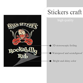 Amazon.co.jp: ステッカー ストレイ・キャッツ ブライアン