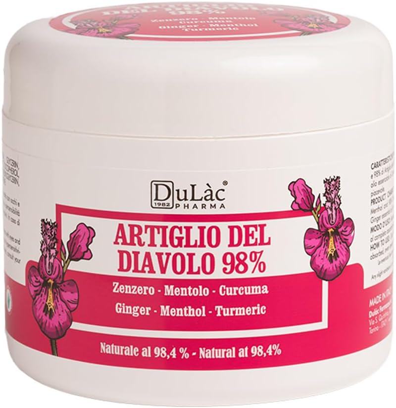 Dulàc – Devil’s Claw 98% Cream Maximum Strength 16.9 Fl Oz, Natural Joint and Muscle Relaxer Cream for Recurring Muscle and Joint Pain, Enriched with Menthol for Cool Effect