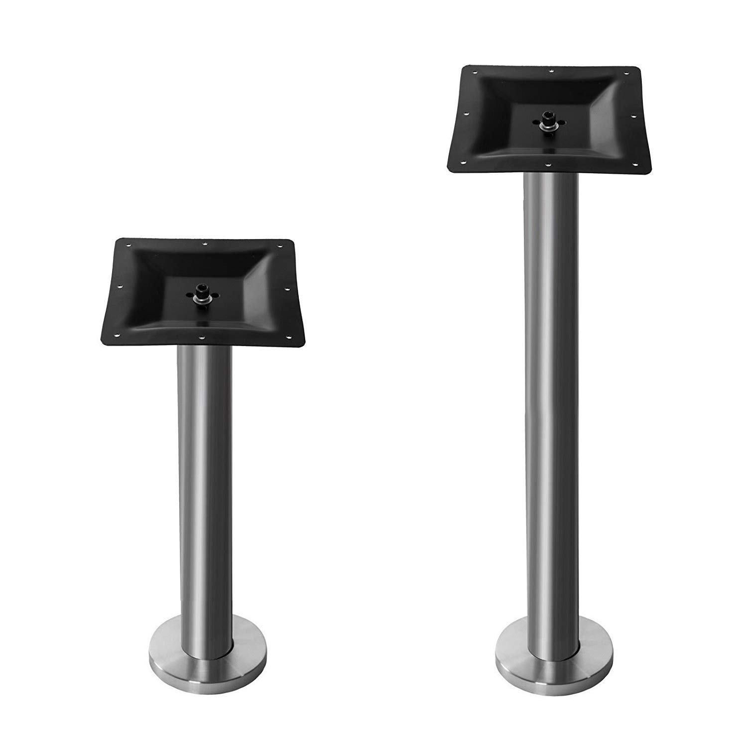 Edelstahl Tischgestell für Bodenmontage in 2 Höhen 72 & 110 cm (110cm)