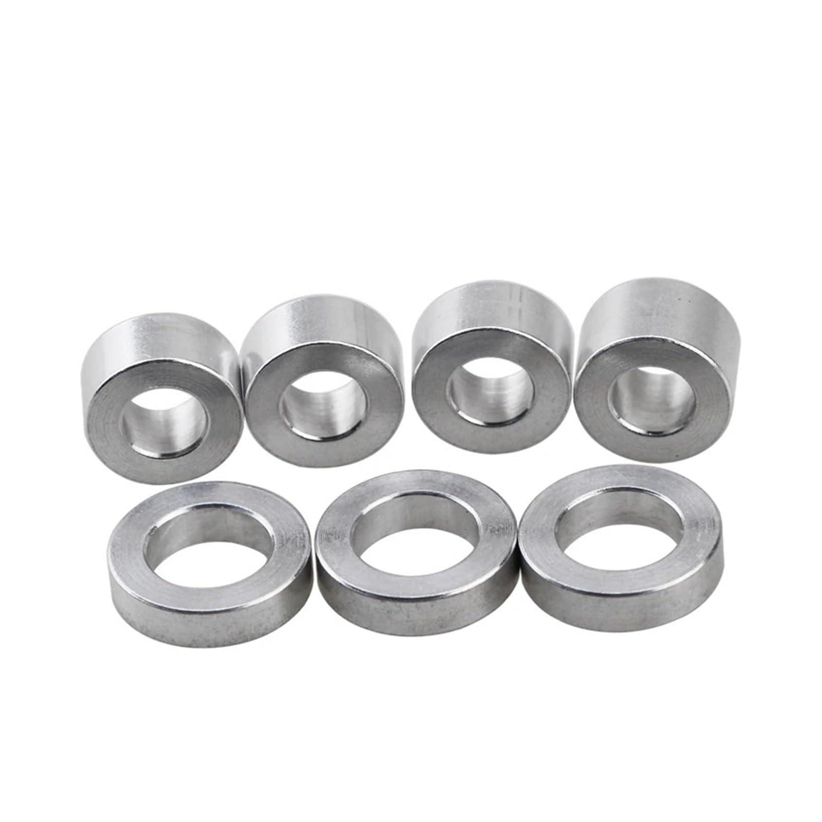 Entretoises rondes en alliage d'aluminium, rondelles plates en acier inoxydable, 5/10 pièces M3 M4 M5 M6 M8 M10, rondelles creuses rondes en aluminium, sans filetage