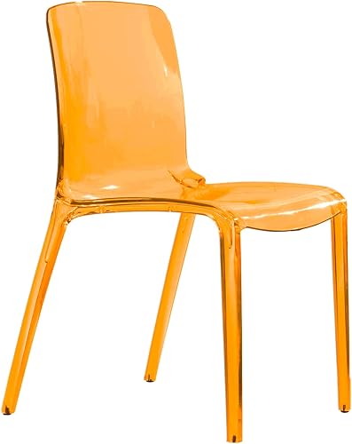 Miniatura 16 de LeisureMod Adler Mid-Century - Juego de 2 sillas de comedor modernas, acrílico negro transparente, diseño contemporáneo para cocina, comedor y