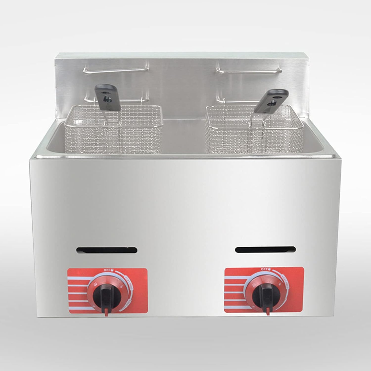 fujimak 業務用ガスフライヤー ステンレス製 ガスフライヤー｜油量14L