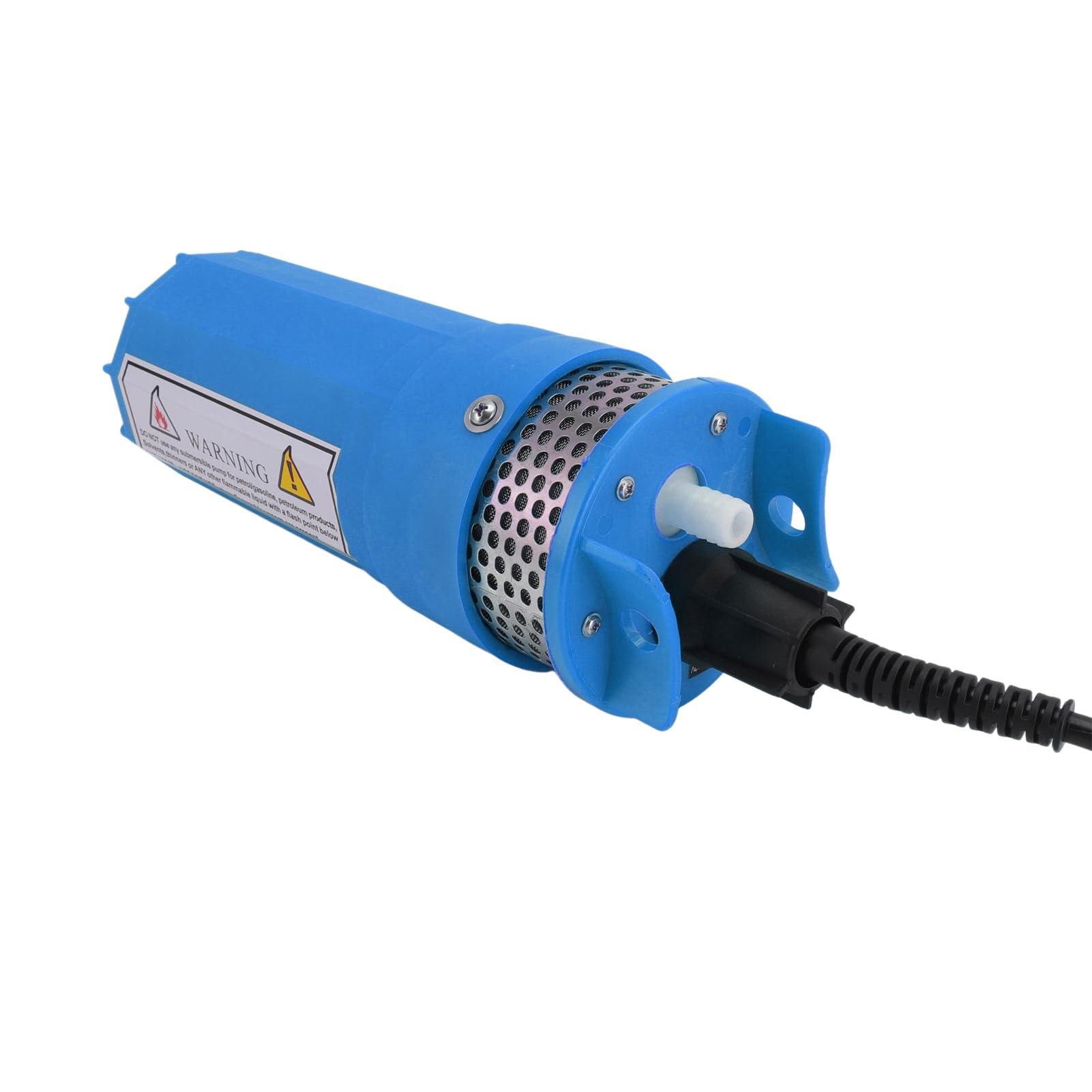 Tbest Bomba Sumergible Solar 30m 6.5L/min DC 24V Bomba de Pozo Profundo para Estanque de Riego Granja Acero Inoxidable (BLUE)