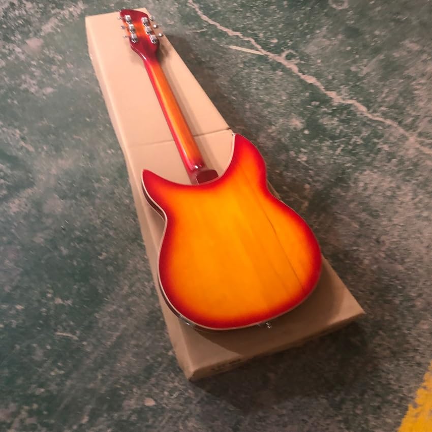 Guitare rouge 360 6 cordes idéale pour composer vos morceaux à la maison ou jouer en public
