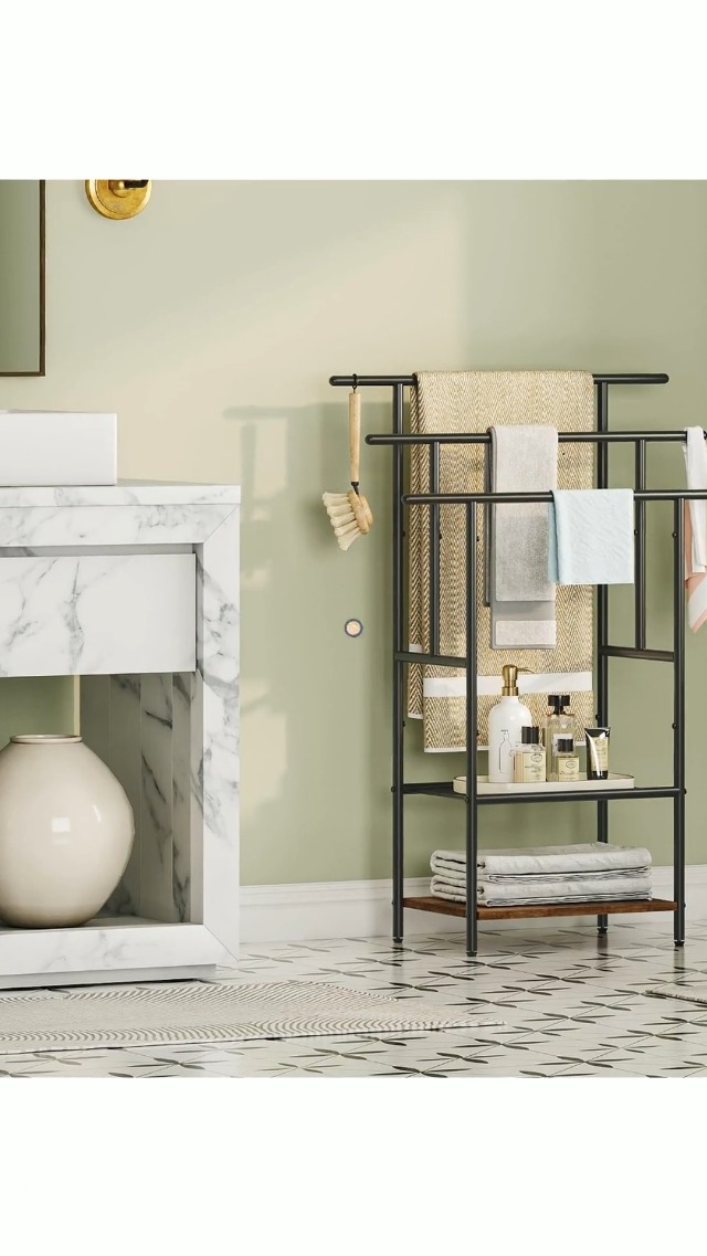 Porte-Serviettes Salle De Bain 40 Cm, Mural Porte Serviettes Double