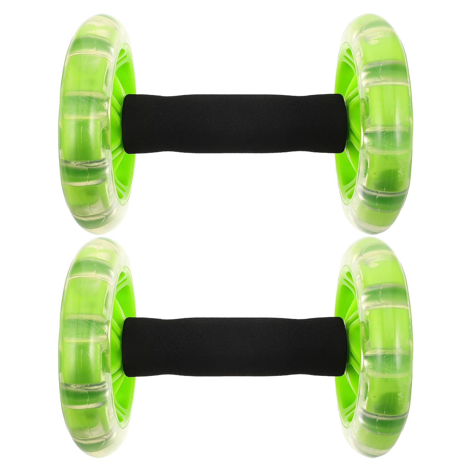 Rueda Abdominal para Entrenamiento de Núcleo Material Pp y Esponja con Doble Rueda y Agarre Sincronizado Mejora el Equilibrio en Gimnasio en Casa para Hombres y Mujeres