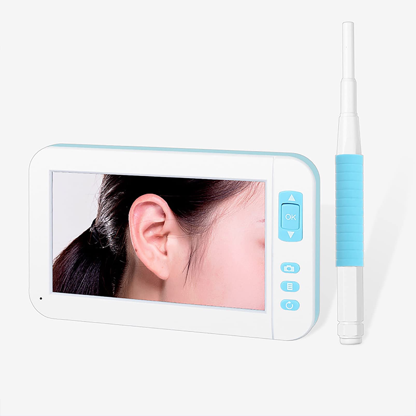 CUTTE Cámara Limpiadora de Oídos Profesional, Otoscopio para Eliminación de Cera de Oídos, Lente de 5,5mm, Kit de Eliminación de Cera de Oídos, Removedor de Cera de Oídos con 6 Luces LED