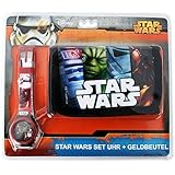 Disney Star Wars Disney Star Wars Motiv Geschenk Set Kinder Geldbörse Geldbeutel und Digitale Armbanduhr