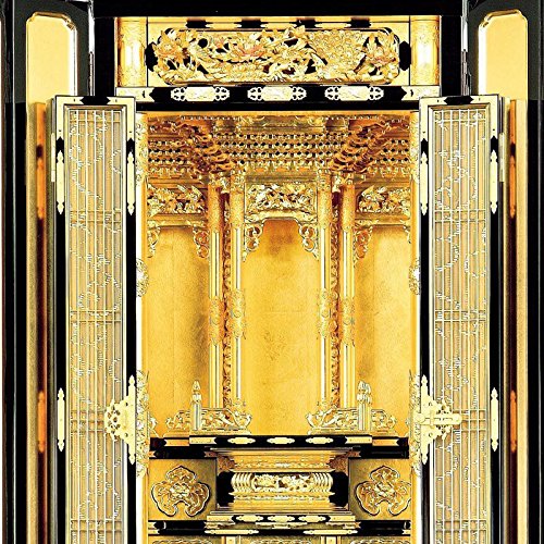Amazon｜金仏壇 『神楽・西』22号 浄土真宗本願寺派用家具調仏壇 